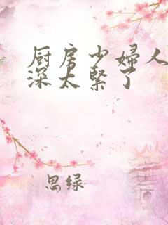 厨房少妇人妻好深太紧了