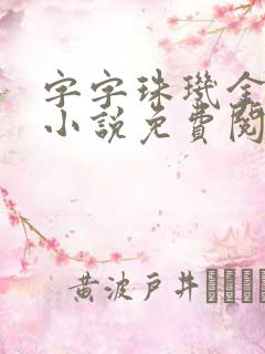 字字珠玑金银花小说免费阅读