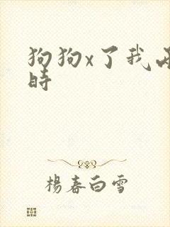 狗狗x了我两小时