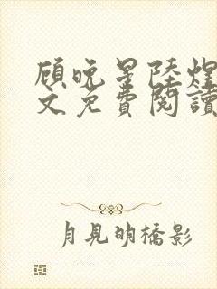 顾晚星陆煜闻全文免费阅读