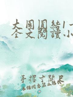 大团圆结1一6全文阅读小说