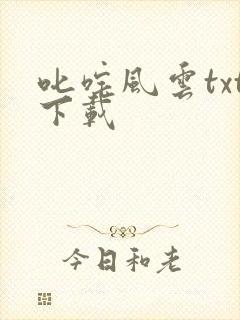 叱咤风云txt下载