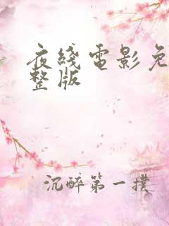 夜线电影免费完整版