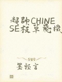 超帅CHINESE校草飞机BLUE