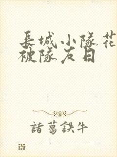 长城小队花木兰被队友日