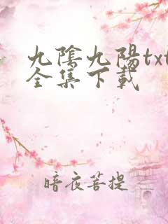 九阴九阳txt全集下载