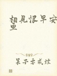 相见恨早安然的鱼