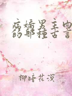 病娇男主肉超多的那种古言