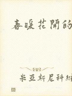 春暖花开的小说
