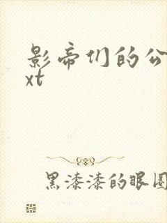 影帝们的公寓txt