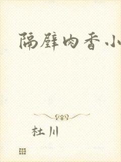 隔壁肉香小说