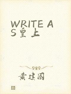 WRITE AS皇上
