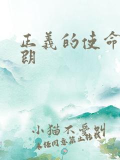 正义的使命厉元朗