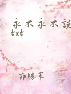 永不永不说再见txt