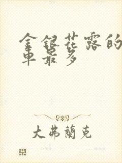 金银花露的哪个车最多