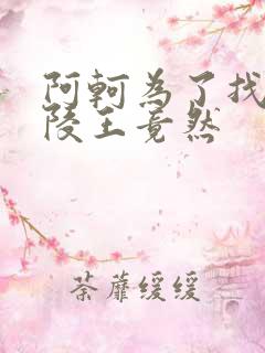 阿轲为了找到兰陵王竟然
