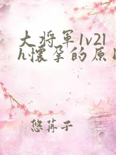 大将军1v2lh怀孕的原因