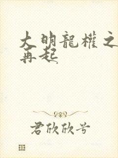 大明龙权之风云再起