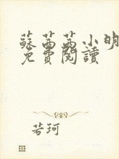 苏茜茜小明全文免费阅读