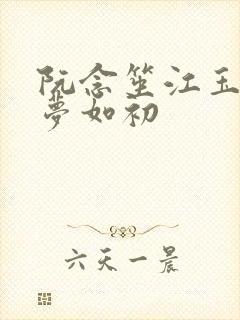 阮念笙江玉楼回梦如初