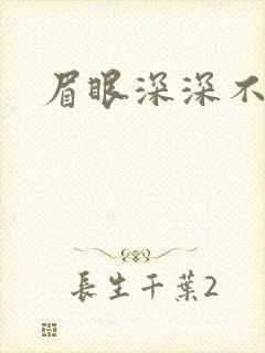 眉眼深深不藏你