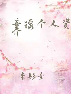 童瑶个人资料简介