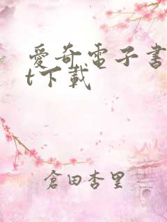 爱奇电子书txt下载