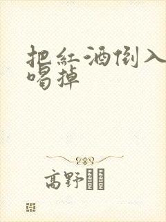 把红酒倒入b里喝掉