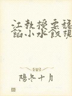 江教授要稳住肉馅小水饺视频