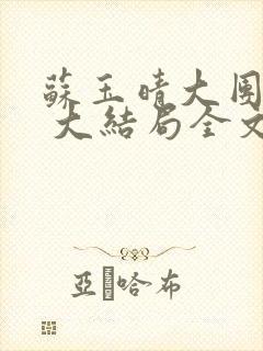 苏玉晴大团圆6 大结局全文