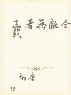 正者无敌全集下载