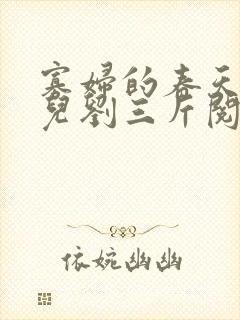 寡妇的春天白花儿刘三斤阅读