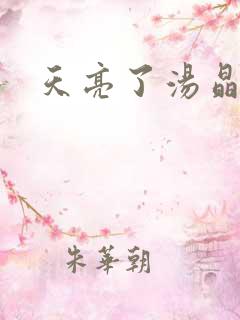 天亮了汤晶锦