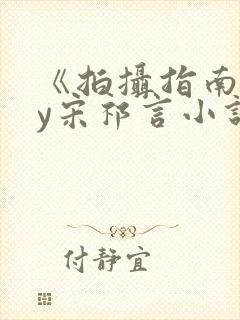 《拍摄指南》by宋祁言小说