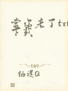 当你老了txt下载