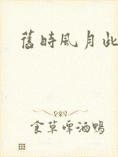 旧时风月此时情