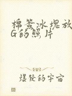 棉签冰块放入PG的照片