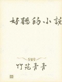 好听的小说书名