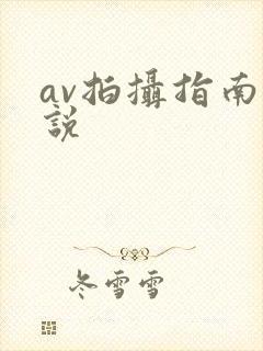 av拍摄指南小说