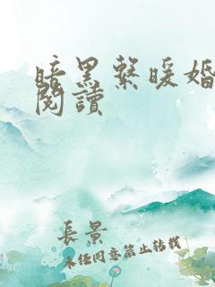 暗黑系暖婚免费阅读
