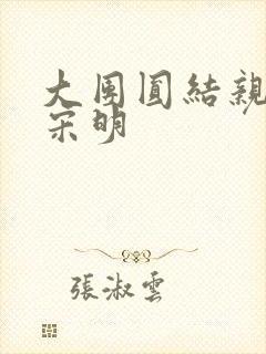 大团圆结亲情会宋明