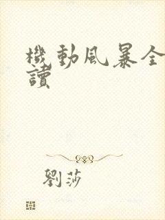 机动风暴全文阅读