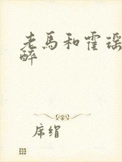 老马和霍瑶瑶喝醉