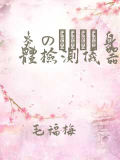 炎のおっぱい身体检测仪器