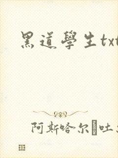 黑道学生txt
