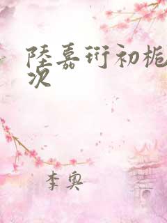 陆嘉珩初栀第一次