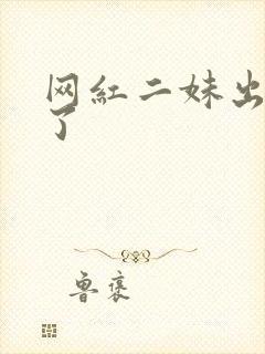 网红二妹出啥事了