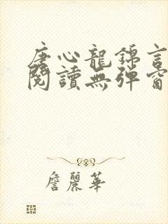 唐心龙锦言免费阅读无弹窗