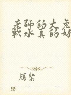 老师的大兔子好软水真的好多