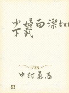 少妇白洁txt下载